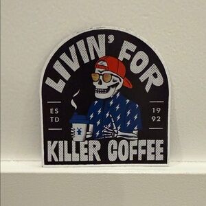 Dutch Bros Livin' For Killer Coffee Sticker